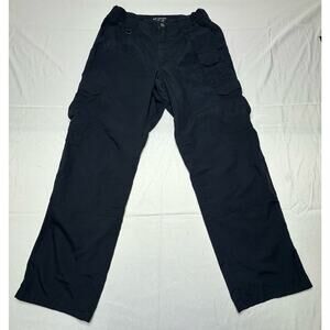5.11 Tactical Men's Navy Blue Stretch Waist Cargo Work Pants - Size 30x30